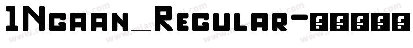 1Ngaan Regular字体转换